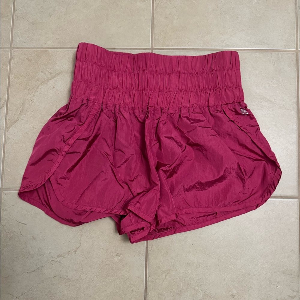 Free People Movement Highwaisted Pink Shorts